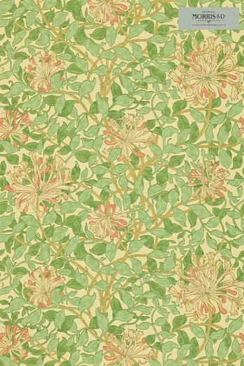 Morris & Co. Green Honeysuckle Wallpaper Wallpaper (T67903) | £116