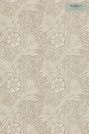 Morris & Co. Brown Marigold Wallpaper Wallpaper (T67906) | £94