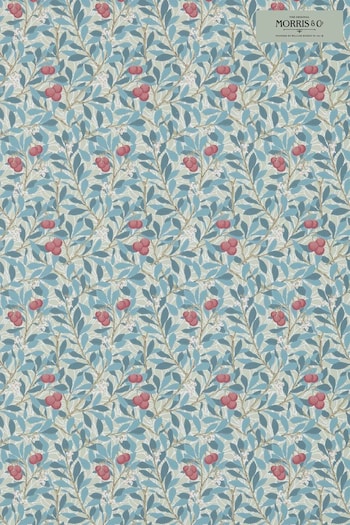 Morris & Co. Blue Arbutus Wallpaper Wallpaper (T67939) | £116