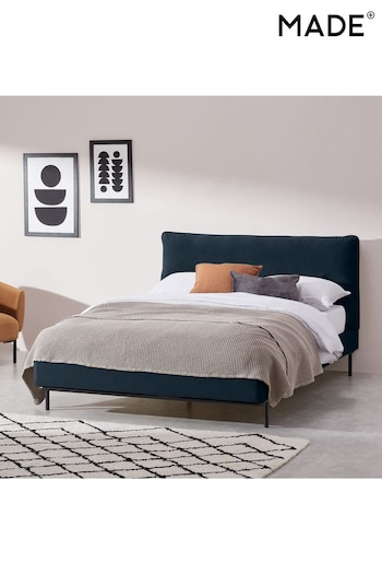 MADE.COM Navy Harlow Bed Bed Frame (T68145) | £599 - £799