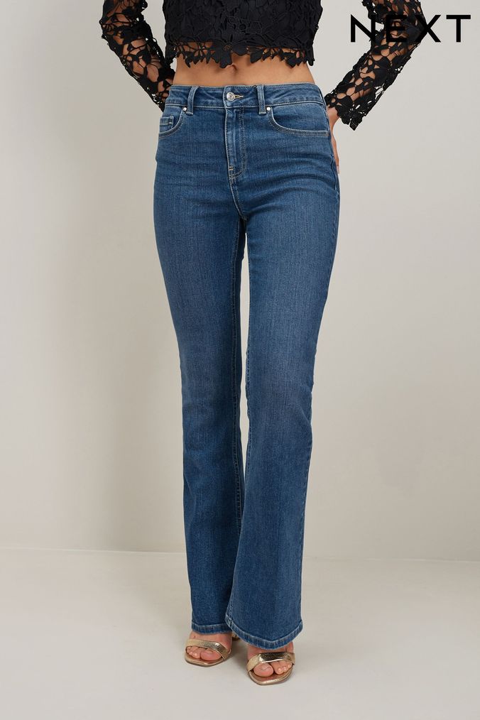 Blue Stretch Flare Jeans (T68177) | £38