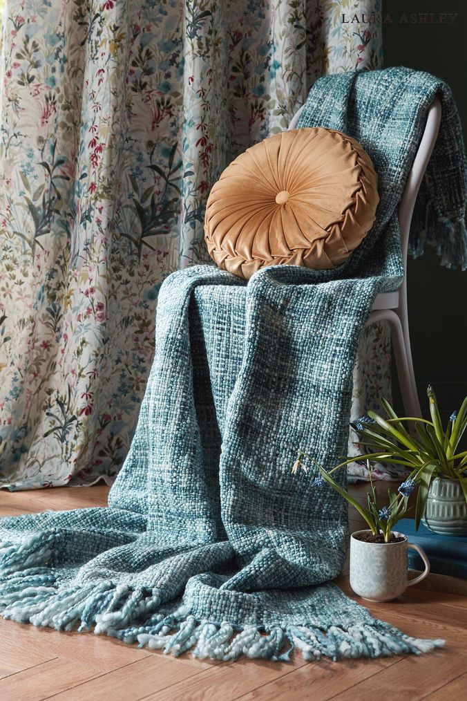 Laura ashley down top throw blanket