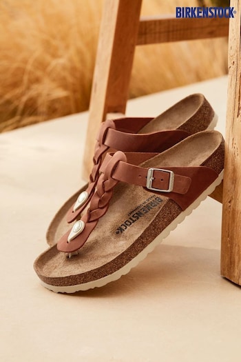 Birkenstock Gizeh Braided LEOI Sandals (T68412) | £105