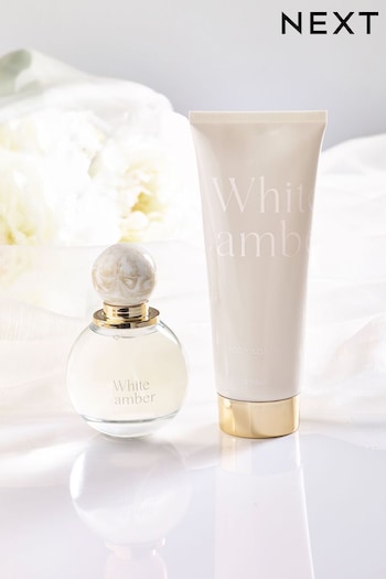 White Amber 100ml Eau de Parfum Perfume and 200ml Body Lotion Gift Set (T68634) | £18