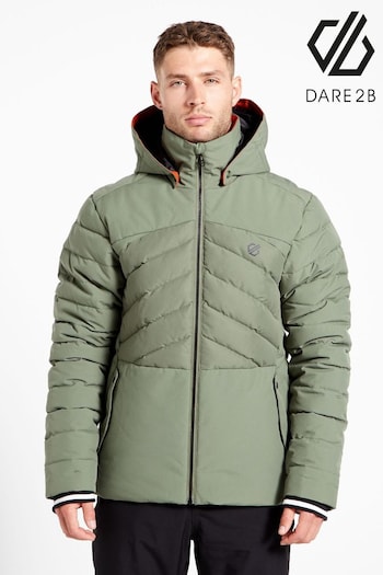 Khaki Green Dare 2b x JuzsportsShops Hitting Subzero Premium Ski Jacket (T68908) | £155