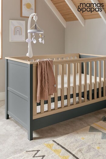 Mamas & Papas Grey Harwell Grey Cot Bed (T68950) | £449