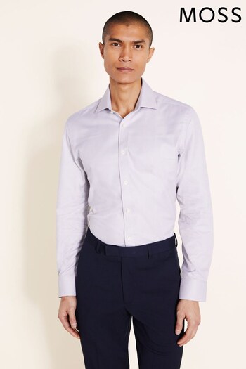 MOSS Tailored Fit Single Cuff Dobby Shirt (T69277) | £50