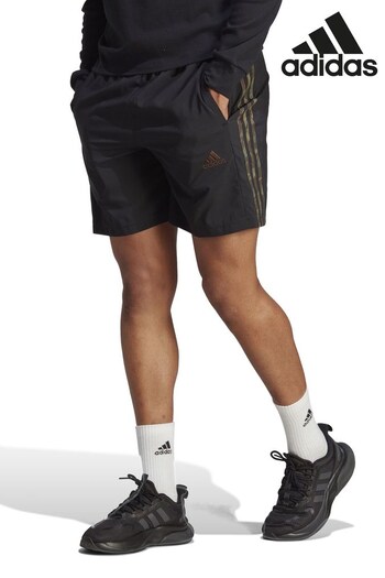 adidas Black Sportswear AEROREADY Essentials Chelsea 3-Stripes Shorts (T69288) | £23