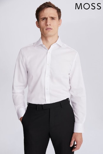 MOSS Single Cuff Dobby Tailored Fit Shirt (T69308) | £40