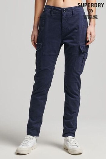 Navy Blue Cargo Trousers (T69372) | £55