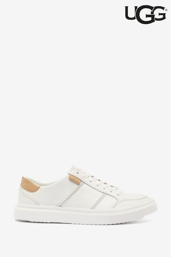 UGG Alameda White Lace Up Trainers (T69630) | £90