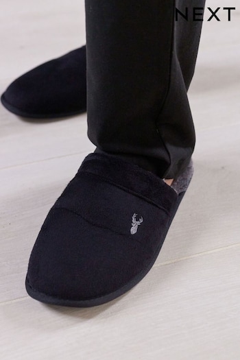 Black Stag Mule Slippers (T69680) | £16