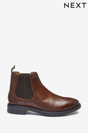 Brown Cleated Chelsea Boots (T69775) | £68