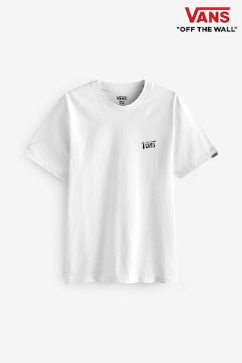 Vans Core Small Logo Boys White T-Shirt (T70123) | £16
