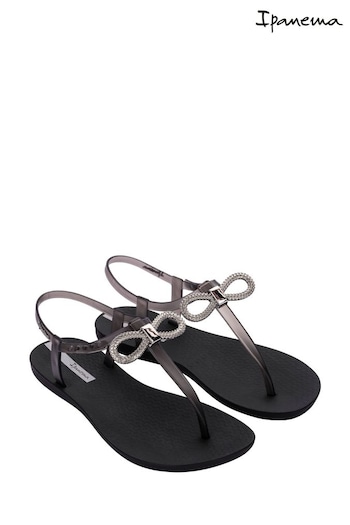 Ipanema Belle Black Sandal Bow (T70263) | £32