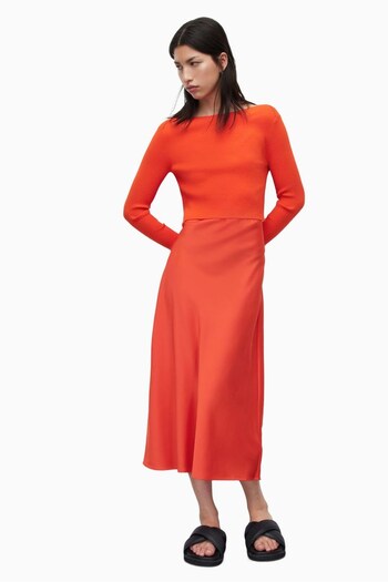 AllSaints Red Hera Dress (T70440) | £219