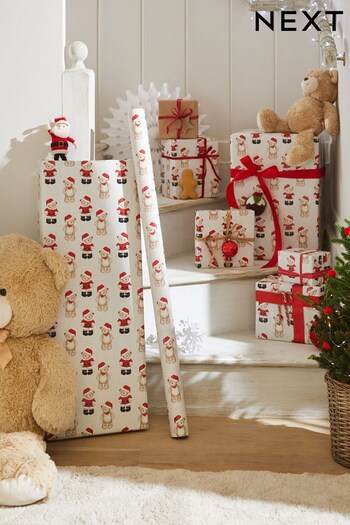 Benji Bear Extra Wide 10 Metre Christmas Wrapping Paper (T70843) | £7