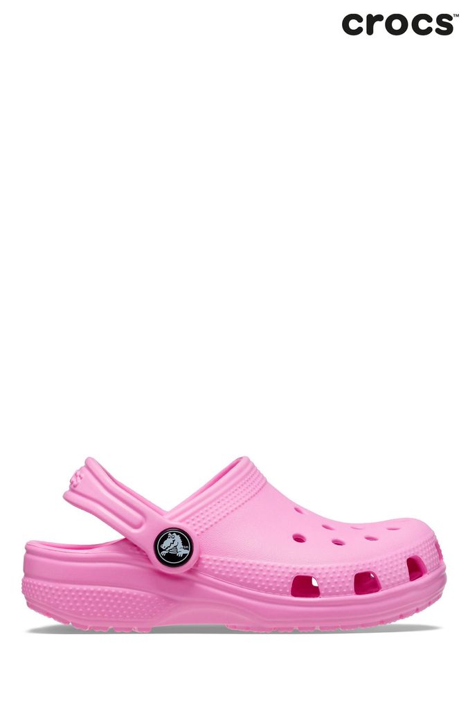 Pink 2025 baby crocs