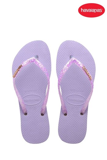 Havaianas Slim Glitter Flourish Flip Flops (T71212) | £34