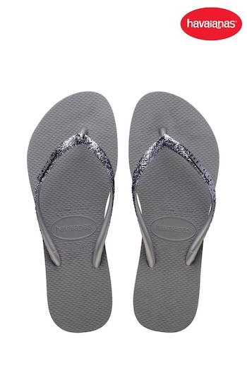 Havaianas Slim Glitter Flip Flops (T71216) | £36