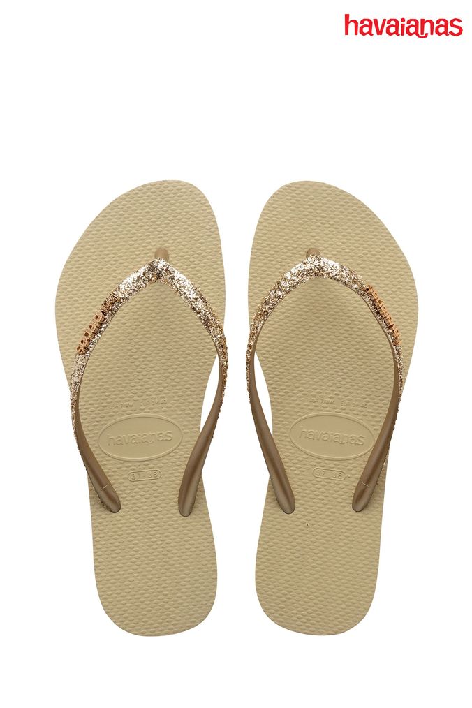 Women s Gold Flip Flop Sandals Next Official Site