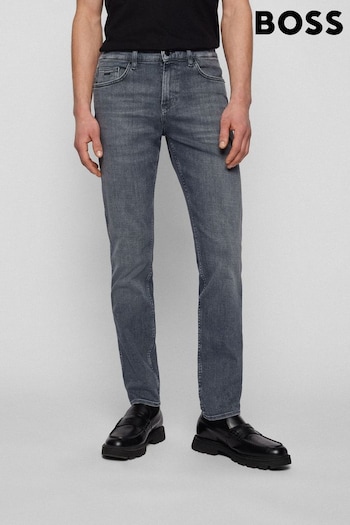 BOSS Light Grey Delaware Slim Fit Jeans (T71252) | £169