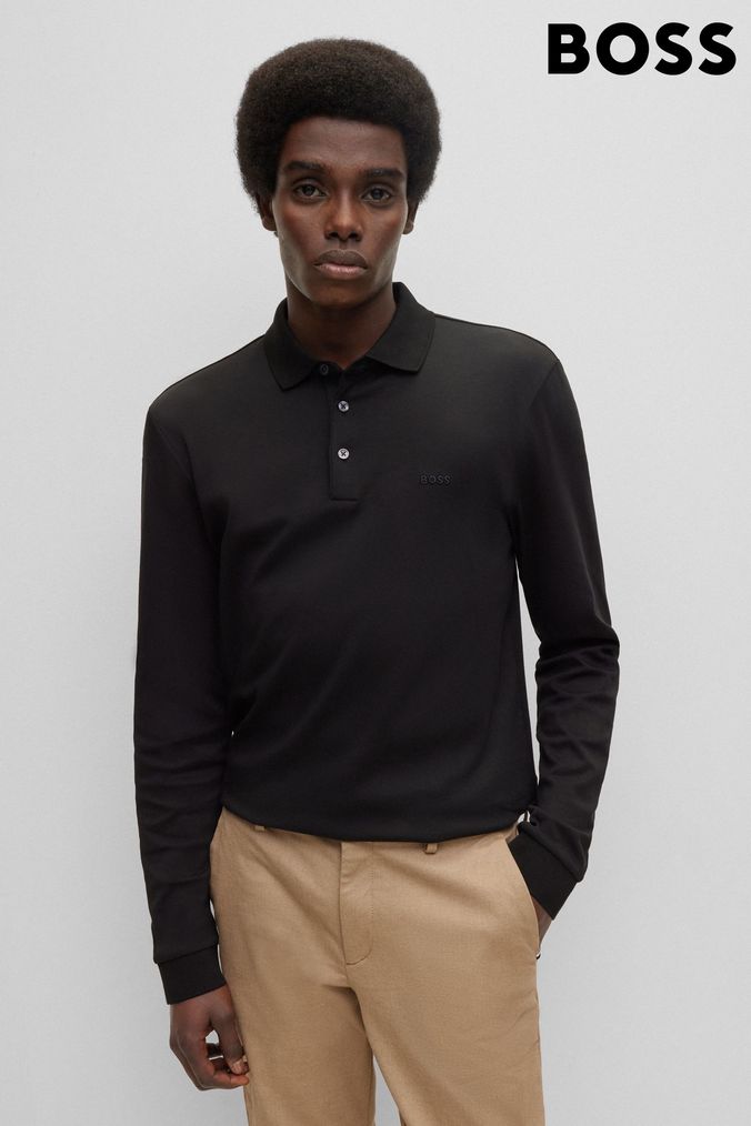 Hugo long sleeve polo on sale