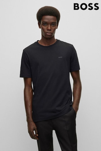 BOSS Black Regular Fit Tonal Rubber Logo T-Shirt (T71265) | £59