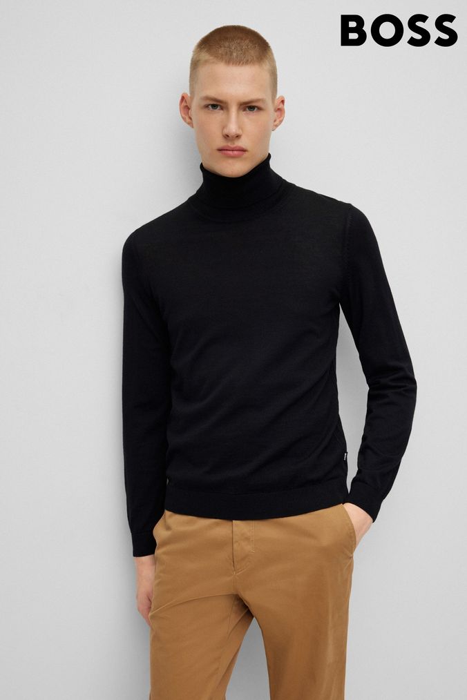 Buy Men s BOSS Roll Neck Knitwear Online Next UK