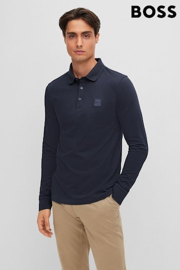 BOSS Dark Blue Passerby Polo Shirt (T71340) | £89