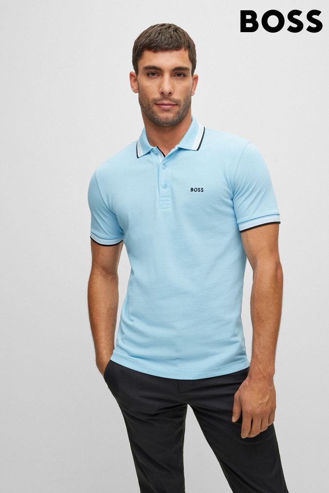 Mens boss polo outlet shirts sale