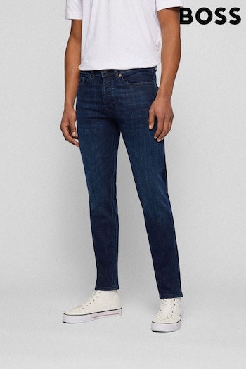 BOSS Blue Taber Taper Fit Stretch Smock Jeans (T71439) | £119