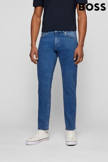 BOSS Light Blue Maine Straight Fit Stretch Jeans (T71442) | £99