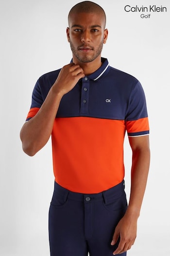 Calvin Klein Golf Orange Marshall Polo Womens Shirt (T72691) | £50