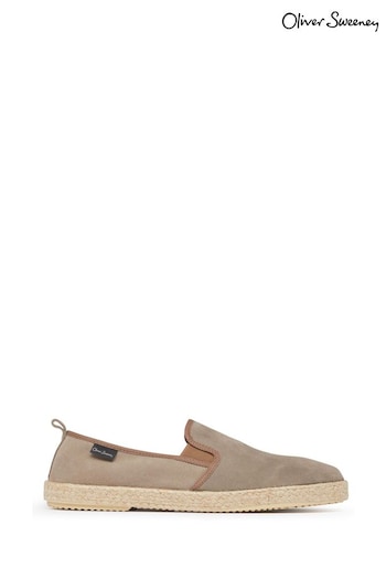 Oliver Sweeney Grey Moncayo Taupe Suede Espadrilles (T72905) | £129