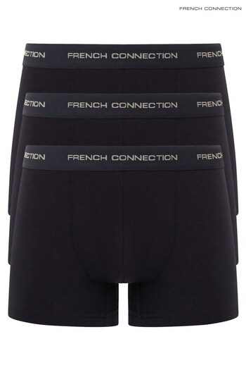 French Connection Black Boxers 3 Pack (T72926) | £30