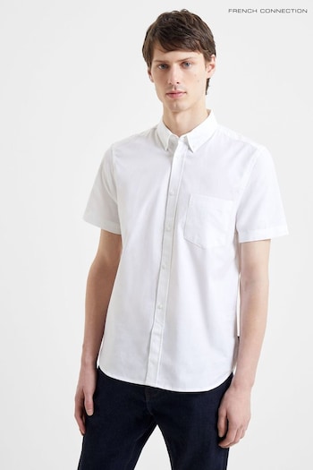 French Connection Oxford Short Sleeve White Shirt (T72932) | £30