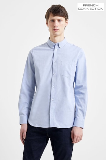 French Connection Blue Oxford Long Sleeve Shirt (T72935) | £35