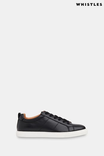 Whistles Koki Lace-Up Black Trainers (T72986) | £109