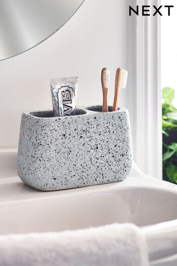Grey Speckle Toothbrush Tidy (T73064) | £12