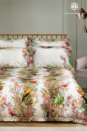 Timorous Beasties White Fruit Looters Duvet Cover and Pillowcase Set (T74738) | £85 - £140