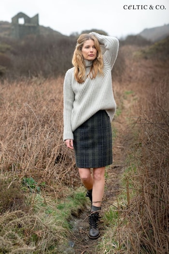 Celtic & Co. Blue Celt Wool Skirt (T75149) | £110