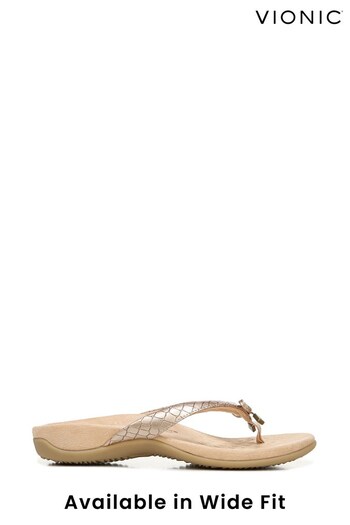 Vionic Pink Bella Metal Croc Sandals (T75391) | £70