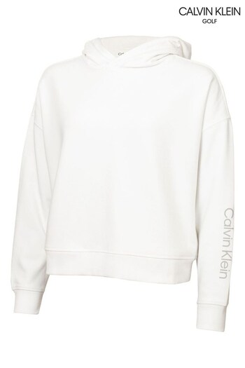 Calvin Klein Golf White Chill Out Hoodie (T75753) | £60