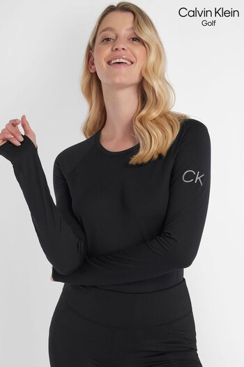 Calvin Klein Golf Black Relax Long Sleeved T-Shirt (T75754) | £35