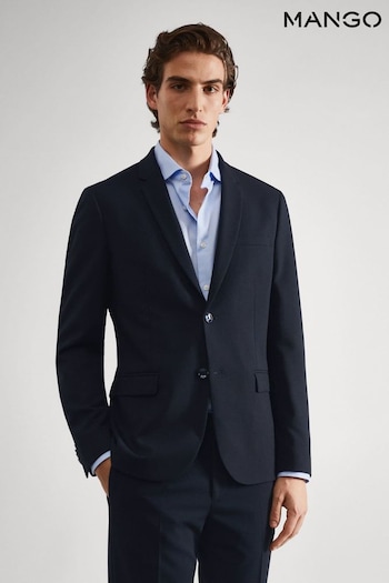 Mango Blue Super Slim-Fit Suit:Blazer (T76321) | £120