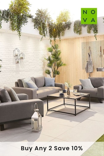 Nova Outdoor Living Grey Tranquility 2 Seat Sofa And Coffee Table Set (T76639) | £3,000
