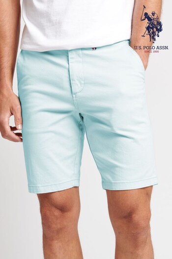 U.S. Polo Esteem Assn. Blue Glow Heritage Chino Shorts (T76997) | £40