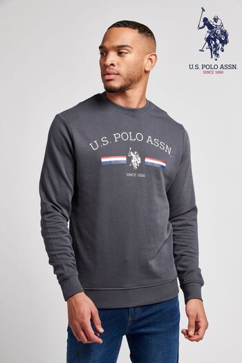 U.S. Polo Assn. Ebony Raglan Rider Crew Sweater (T77026) | £50
