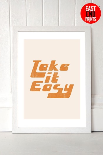 East End Prints Orange Take It Easy By Sundry Society (T77101) | £47 - £132